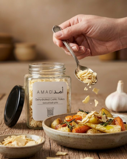 AMAD Dried Garlic Flakes – رقائق ثوم مجفف